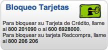 Bloqueo de tarjetas
