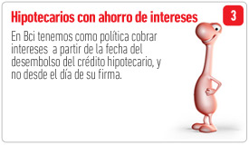 Hipotecarios con ahorro de interes