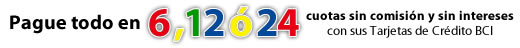 6 o 12 cuotas